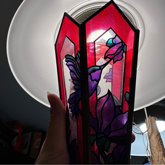 Window hummingbird feeder stained glass.   2 - Picture 7 of 15